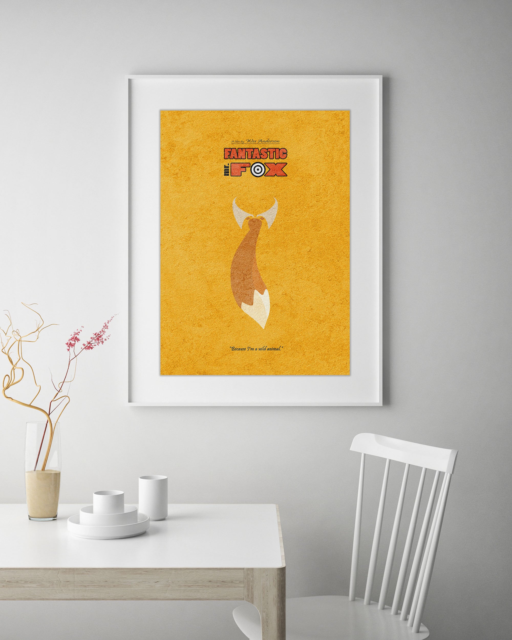 Fantastic Mr Fox Minimalist Alternative Movie Print & Poster - Etsy