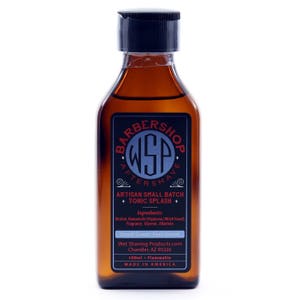 Men&#39;s Handcrafted Aftershave Splash (Barbershop) 100 ml Witch Hazel, Face Astringent, Aftershave Tonic
