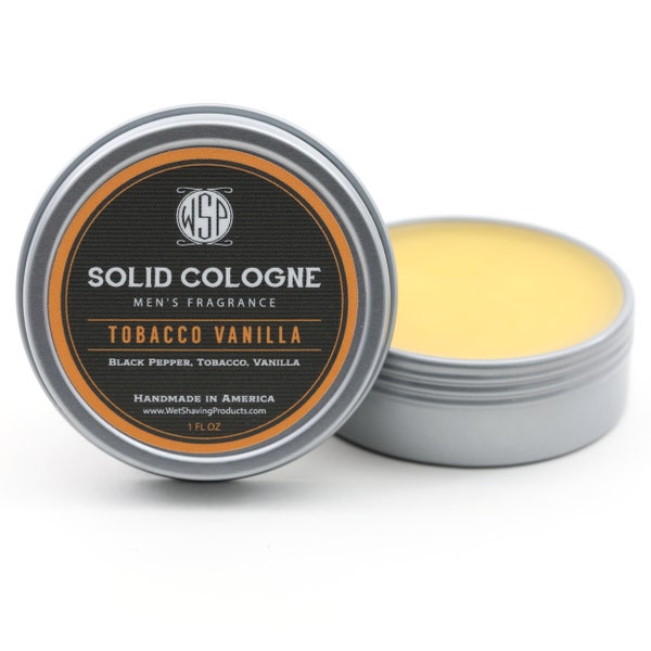 Tobacco Vanilla a WSP Signature Scent - Solid Cologne EdP Strength 1 oz tin