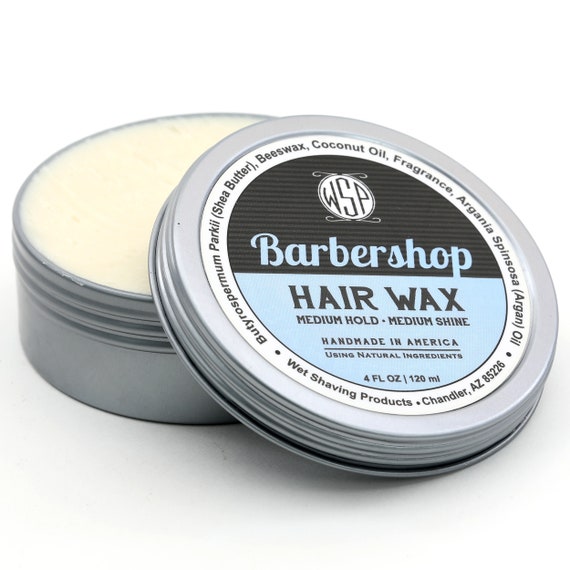 Hair Wax Barbershop 4 Oz Petroleum Free Pomade Natural Etsy