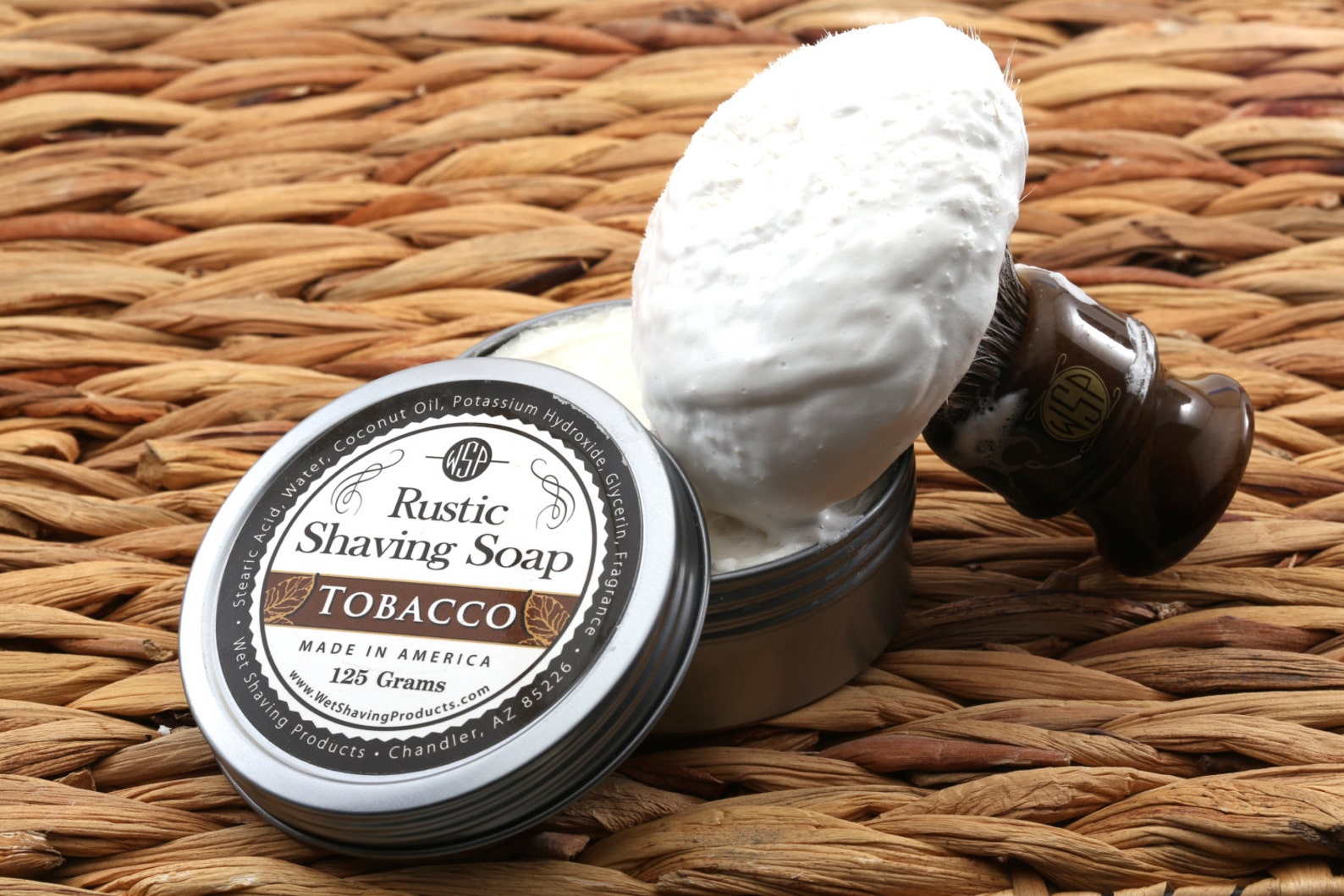Rustic Men's Shaving Soap tobacco Leaf Shaving Cream Etsy