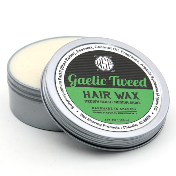 Hair Wax Gaelic Tweed 4 Oz Petroleum Free Pomade Natural Etsy