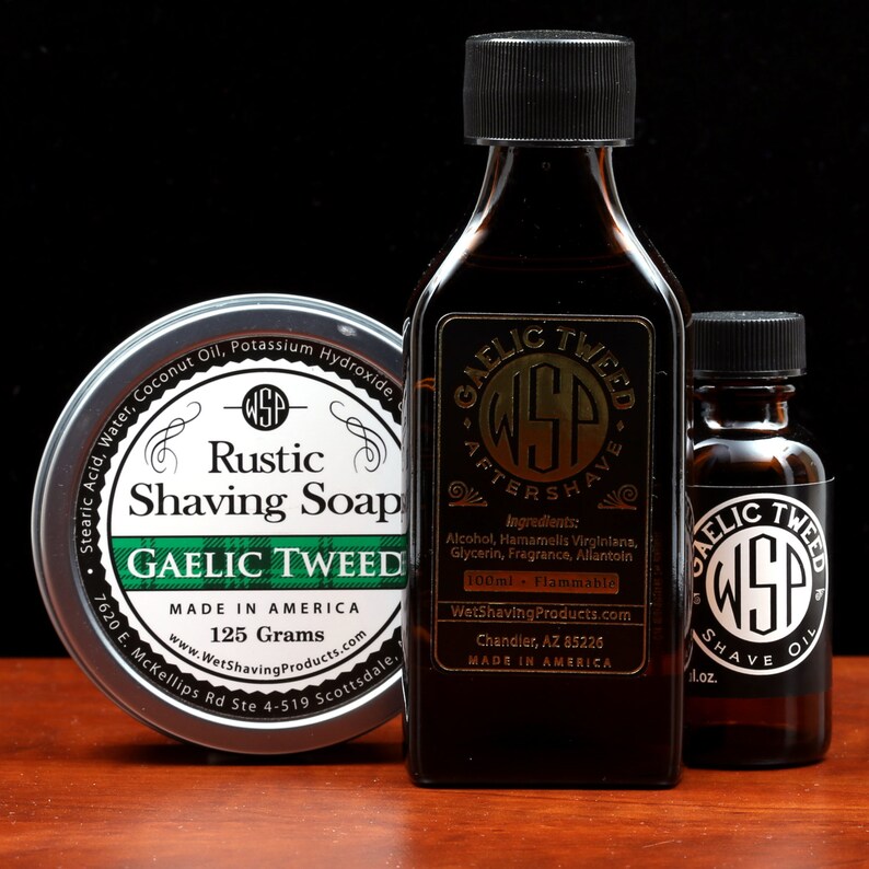 Rustic Men's Shaving Soap Green Irish Tweed Shaving Etsy