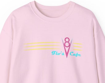 Flo's V8 Cafe - Unisex Sweatshirt | Brand By You, retro vintage style 50s design