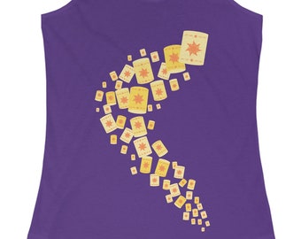 Tangled Floating Lanterns - Women's Fitted Tank Top | Brand By You