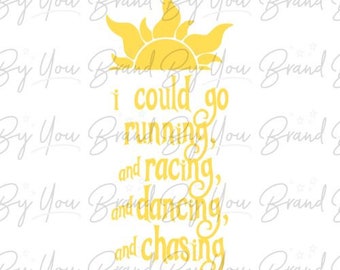 I Could Go Running Racing Dancing Chasing - PNG