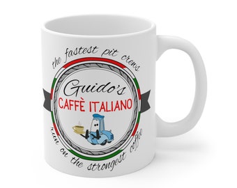 Guido's Caffe Italiano - Mug | Brand By You, the fastest pit crews run on the strongest coffee