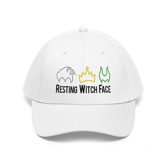Resting Witch Face - Dad Hat / Brand By You / Maleficent, Ursula, Evil Queen, Disney villains, halloween, not so scary, resting bitch face