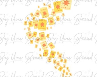 Floating Lanterns - Tangled PNG | Brand By You, rapunzel, punzie, flynn rider, see the light