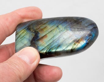 Labradorite, polished all around, freeform, No. 2, from Madagascar