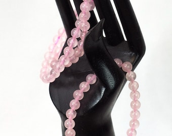 Rose quartz bead bracelet