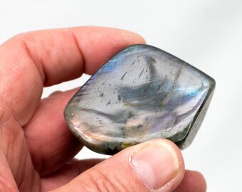 Labradorite, polished all around, freeform, No. 5, from Madagascar