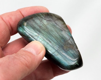 Labradorite, polished all around, freeform, No. 4, from Madagascar