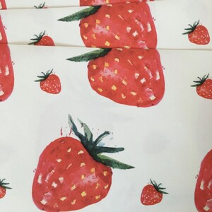 Removable Wallpaper, Peel and Stick Wallpaper, Strawberry Wallpaper