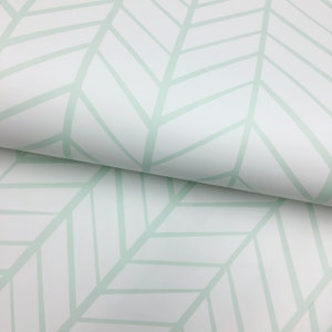 Removable Wallpaper, Peel and stick wallpaper, Herringbone wallpaper, Zig Zag Stripe Mint, nursery wallpaper, nursery decor, Self adhesive
