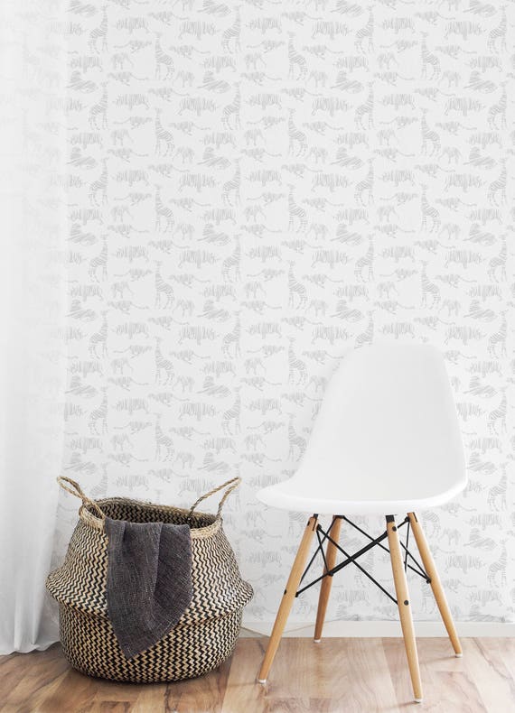 Removable Wallpaper Peel and Stick Wallpaper Animal - Etsy