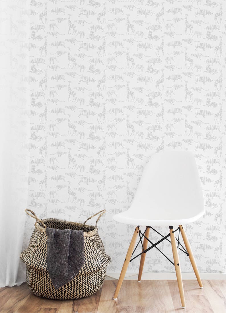 animal silhouettes quirky wall paper