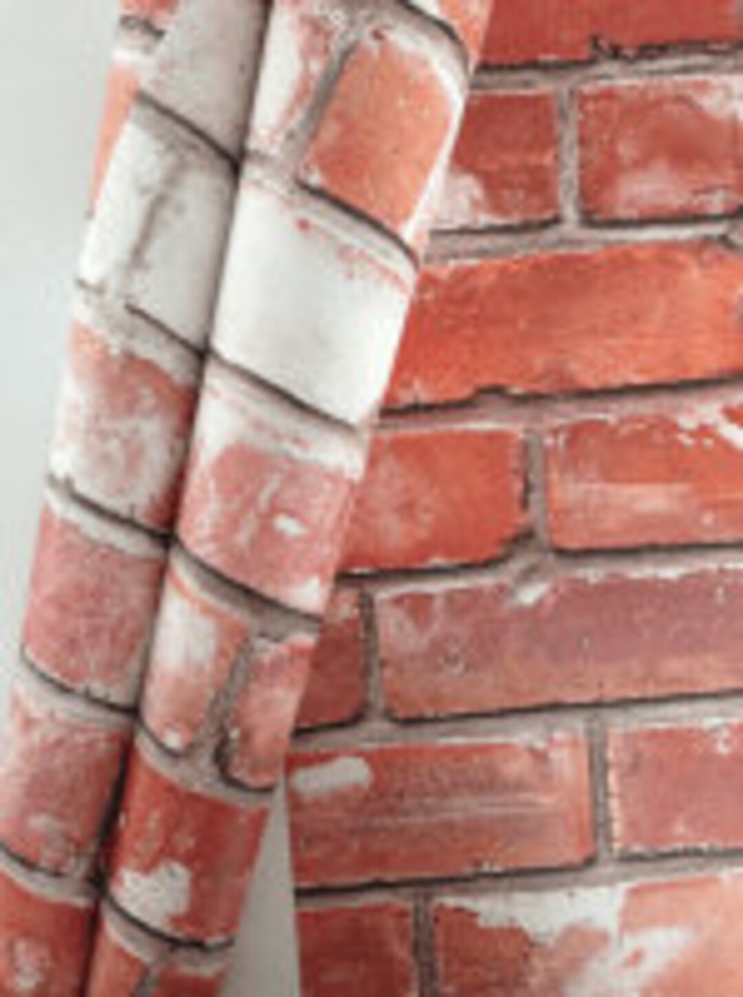 Removable Wallpaper, Peel and Stick Wallpaper, Brick Wallpaper, Red ...