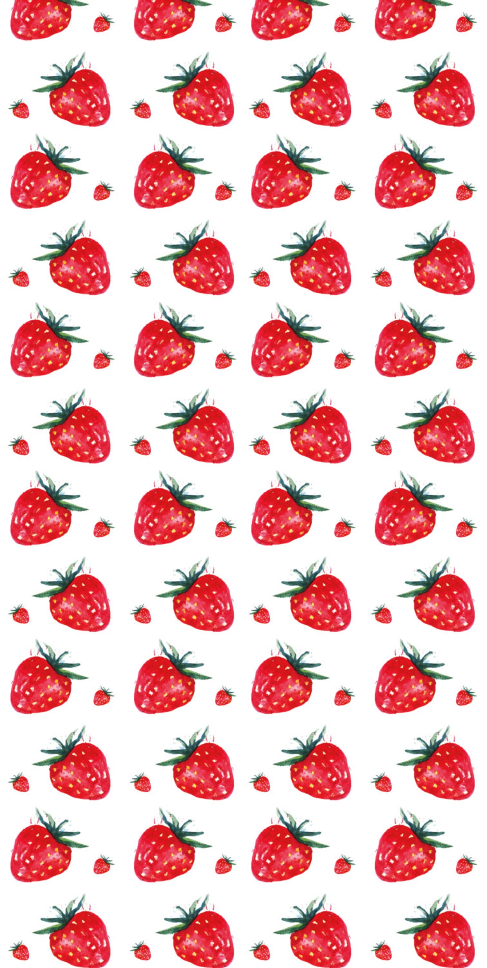 Removable Wallpaper Peel and Stick Wallpaper Strawberry - Etsy