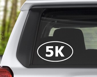 5k Runner Open Vinyl Decal Bumper Sticker for Car Window Decal, Custom RV Decal, Camper Decal, Runner Decal Running Sticker