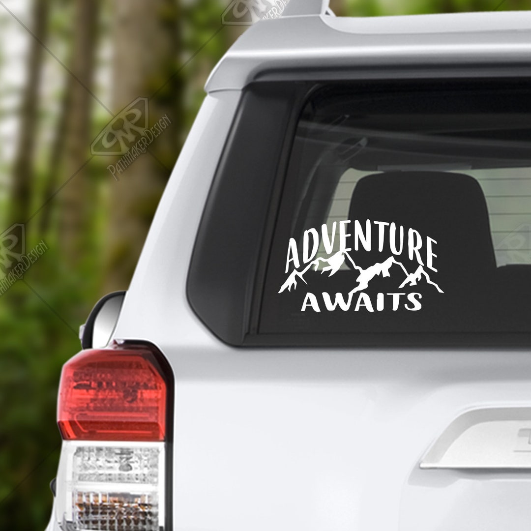 Adventure Awaits Vinyl Decal Bumper Sticker for Car Window Decal ...