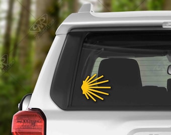 Camino de Santiago Shell Classic Vinyl Decal Bumper Sticker for Camino Pilgrim, Way of St. James, Custom Camino Walker Decal, Hiking Decal