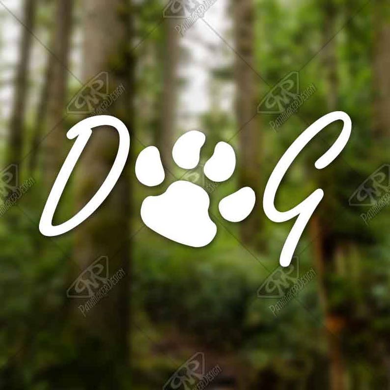 Dog Vinyl Decal Etsy