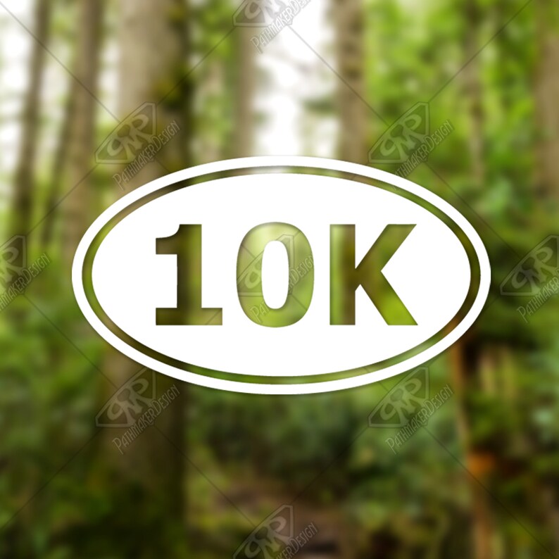 10k Runner Solid Vinyl Decal Bumper Sticker for Car Window, Custom RV ...