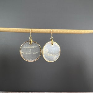 Capiz Shell Earrings, Small Shell Jewelry, Natural Shell Earrings image 5