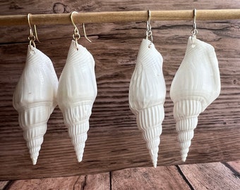 Shell Earrings, Large Shell Earrings, Bridal Jewelry