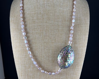 Pearl and Abalone Necklace