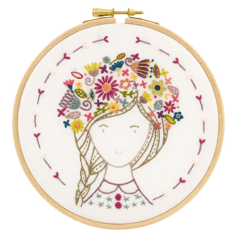 flower of the fields. Eglantine embroidery kit