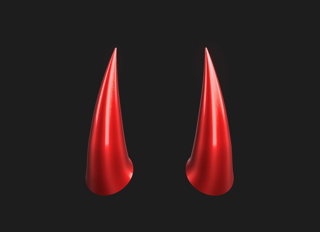 Demon Horns- 3D File-stl for 3D Print - Etsy