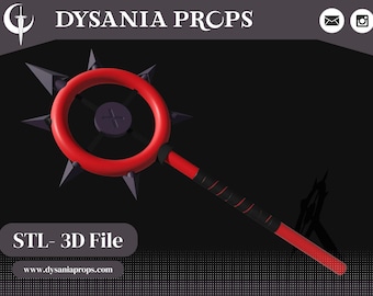 Cult Of The Lamb- Baal Staff-  STL file for 3D Print