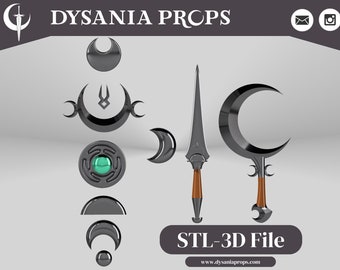 Hades 2 - Kit de impresión 3D de cosplay y armas de Melinoe (STL)