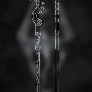Skyrim- Dragon Priest Staff - Digital Blueprint