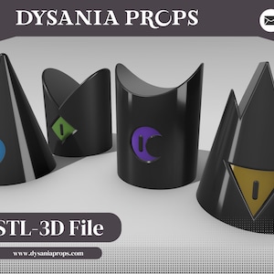 Cult of the Lamb Inspired- Gods Crown 3D Printable Prop - Set of 4 Crowns - STL File