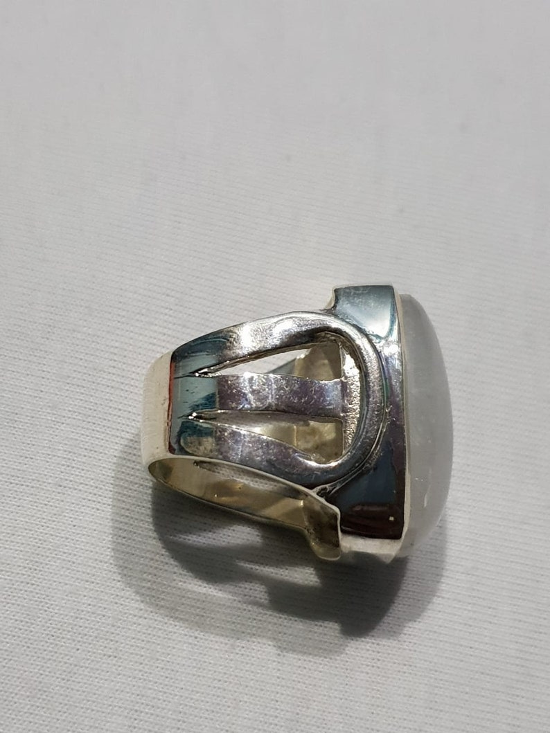 Rainbow moonstone rings-moonstone silver rings-white moonstone rings-blue fire moonstone rings