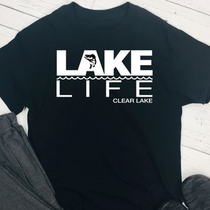 Lake Life, Father's Day Gift, personalized shirt for Him, Dad t-shirt, Papa, Grandpa, Fishing, Camping, Cottage