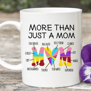 Pie Chart More Than Just a Mom mug tumbler for Mothers Day, Moms birthday, Dog Moms, Aunty gifts.