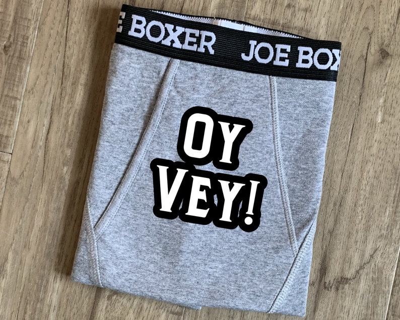Hanukkah gift for him, Oh Vey, Funny Sexy Boxers, Mens Underwear, Husband, Boyfriend, Jewish Gifts image 2