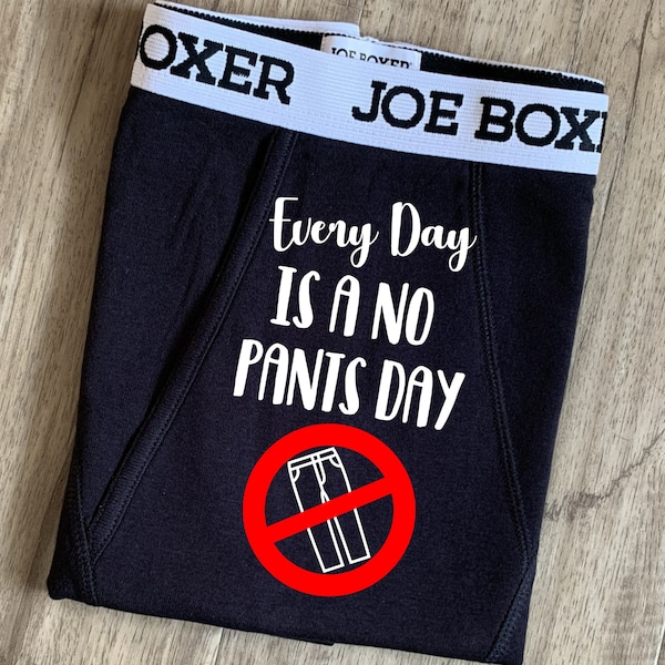 No Pants Day Boxer Briefs, Working from home, funny Covid Zoom Call underwear