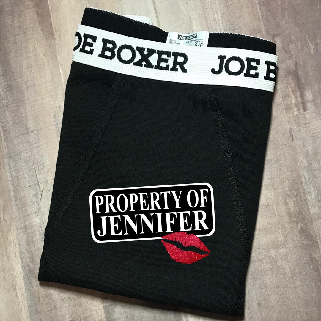 Valentine Gift for Him, Property of Boxers, Anniversary or Birthday ...