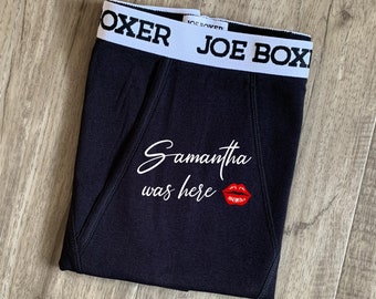 Valentines Gifts for Him personalised boxers Underwear, Two Year second Cotton Wedding Anniversary gift for Husband Boyfriend Groom