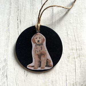 Golden doodle  ornament, dog ornament, Christmas tree ornament