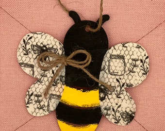 Bee ornament, bee gift, Christmas tree ornament