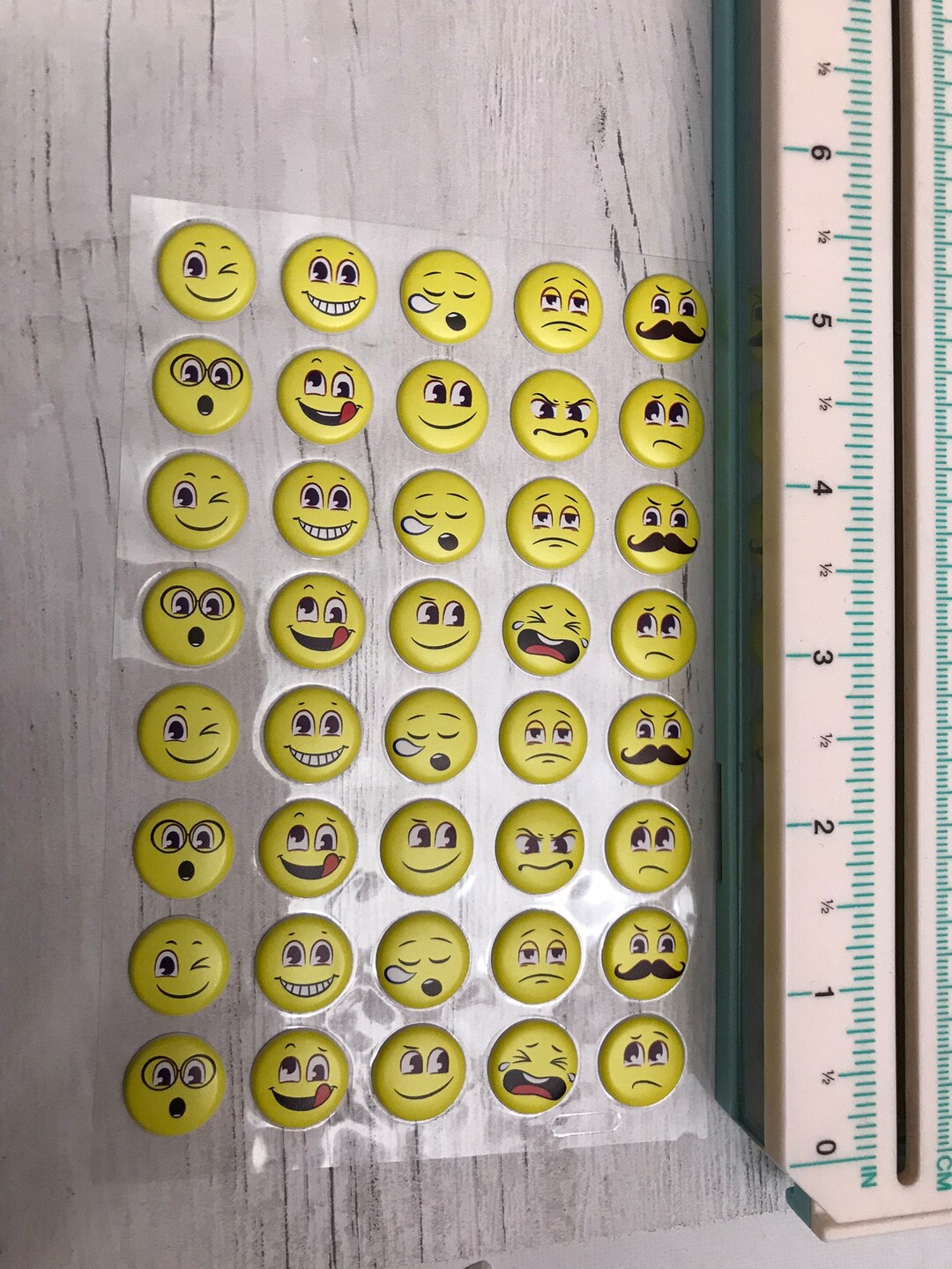 Emoji Stickers, Happy Face Stickers, Puffy Stickers Etsy