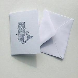 Cat card, blank greeting card, greeting card, birthday card, cat greeting card
