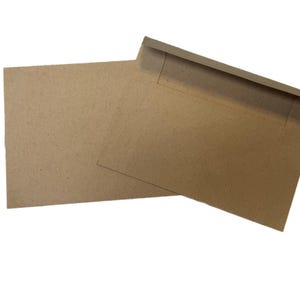 Brown envelopes, recycled paper envelopes, 10 envelopes