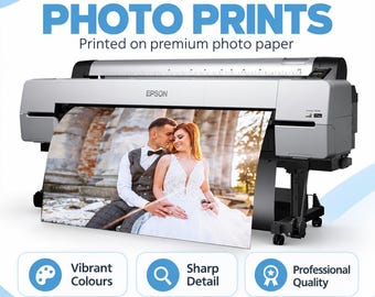 Personalised Photo Enlargement Prints – Premium Photo Printing 24gsm in Gloss, Satin or Matte A0 A1 A2 A3 A4 & Multiple Options